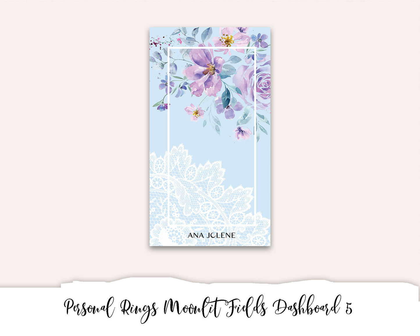 Personal Rings Moonlit Fields Dashboard 5 Printable