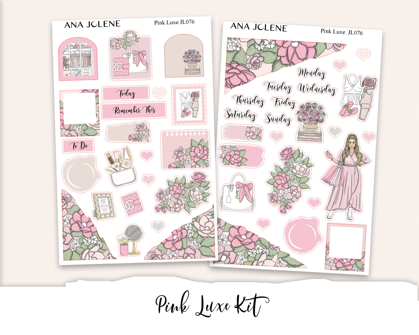 PINK LUXE Mini Journal Sticker Kit