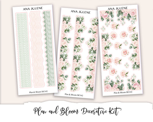 PLAN AND BLOOM  Decorative Planner Sticker Kit