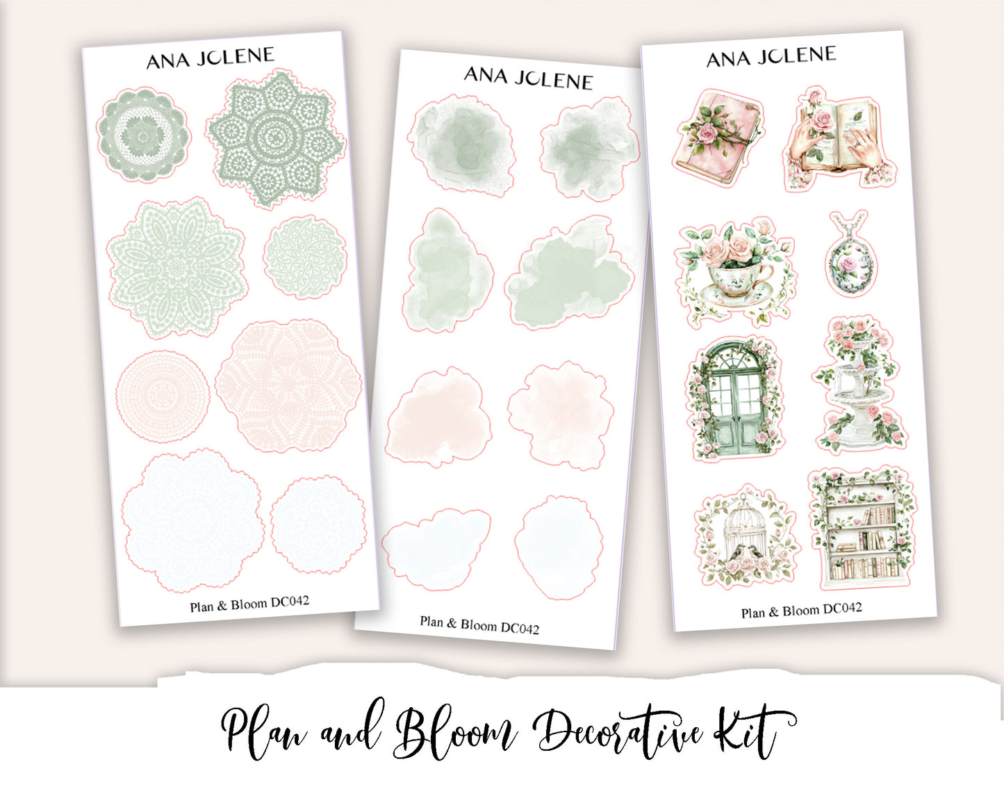 PLAN AND BLOOM  Decorative Planner Sticker Kit