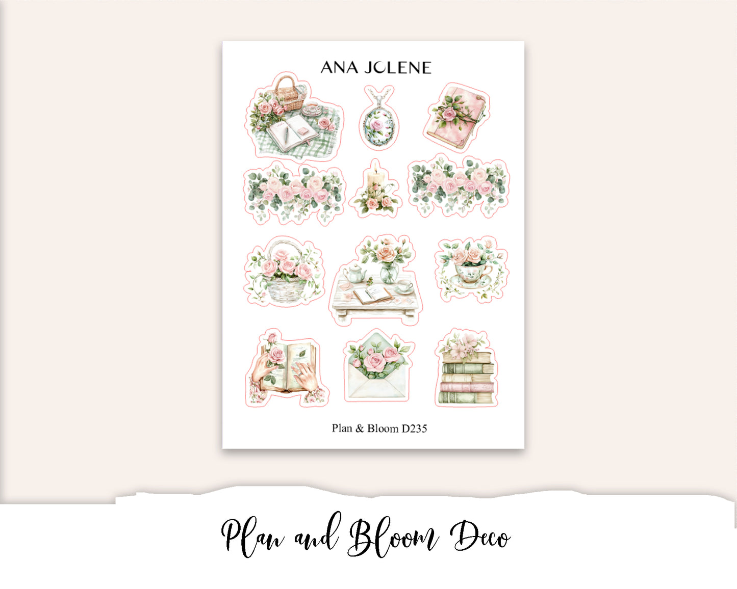 PLAN AND BLOOM  Decorative Planner Sticker Kit