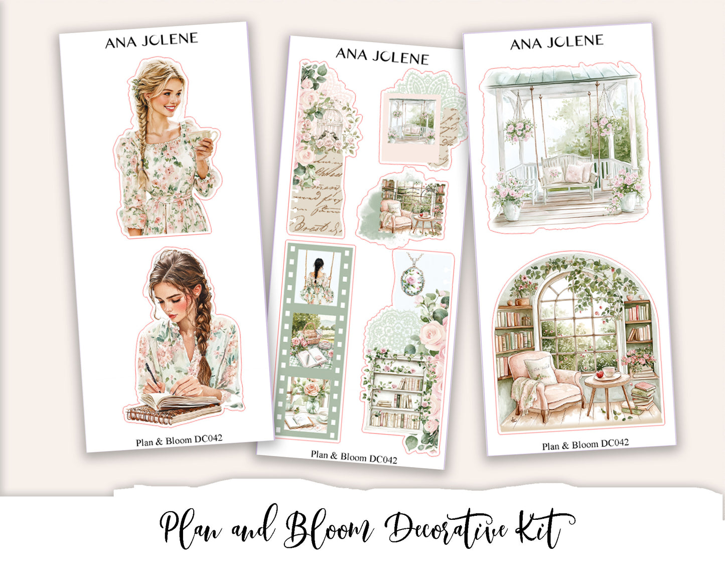 PLAN AND BLOOM  Decorative Planner Sticker Kit