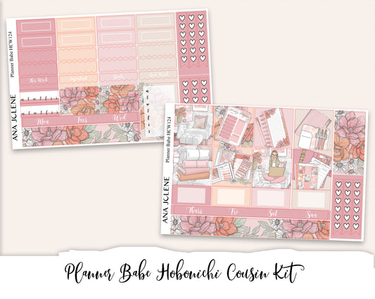 PLANNER BABE Hobonichi Cousin Weekly Planner Sticker Kit