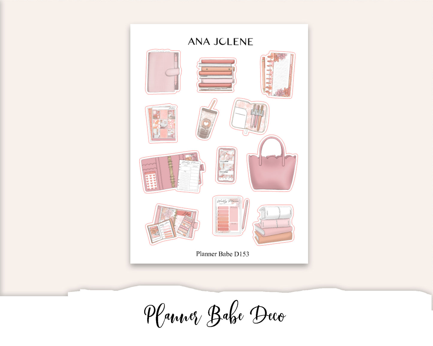 PLANNER BABE Hobonichi Weeks Planner Sticker Kit