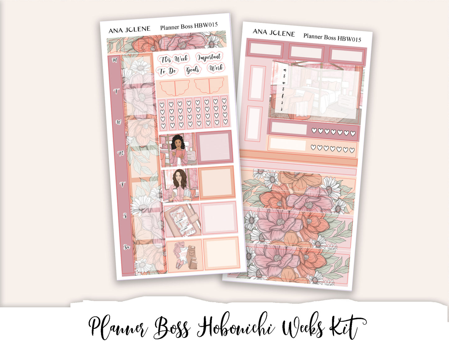 PLANNER Boss Hobonichi Weeks Planner Sticker Kit