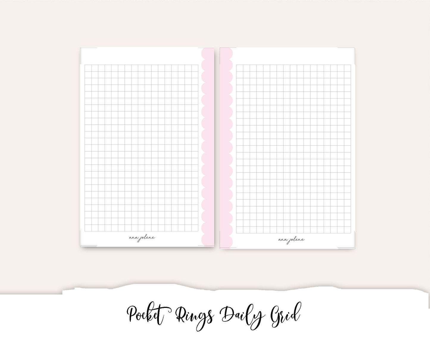 Pocket Rings Daily Grid Printable