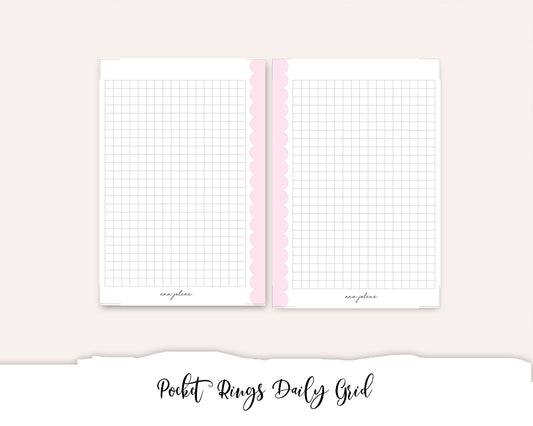 Pocket Rings Daily Grid Printable