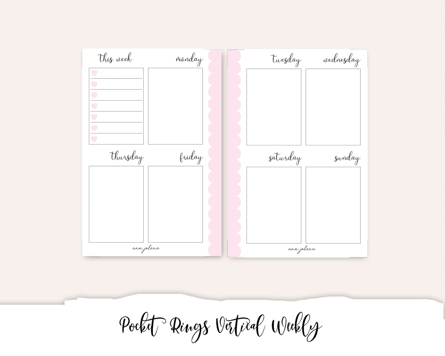 Pocket Rings Printables