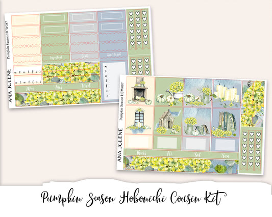 PUMPKIN SEASON Hobonichi Cousin Weekly Planner Sticker Kit