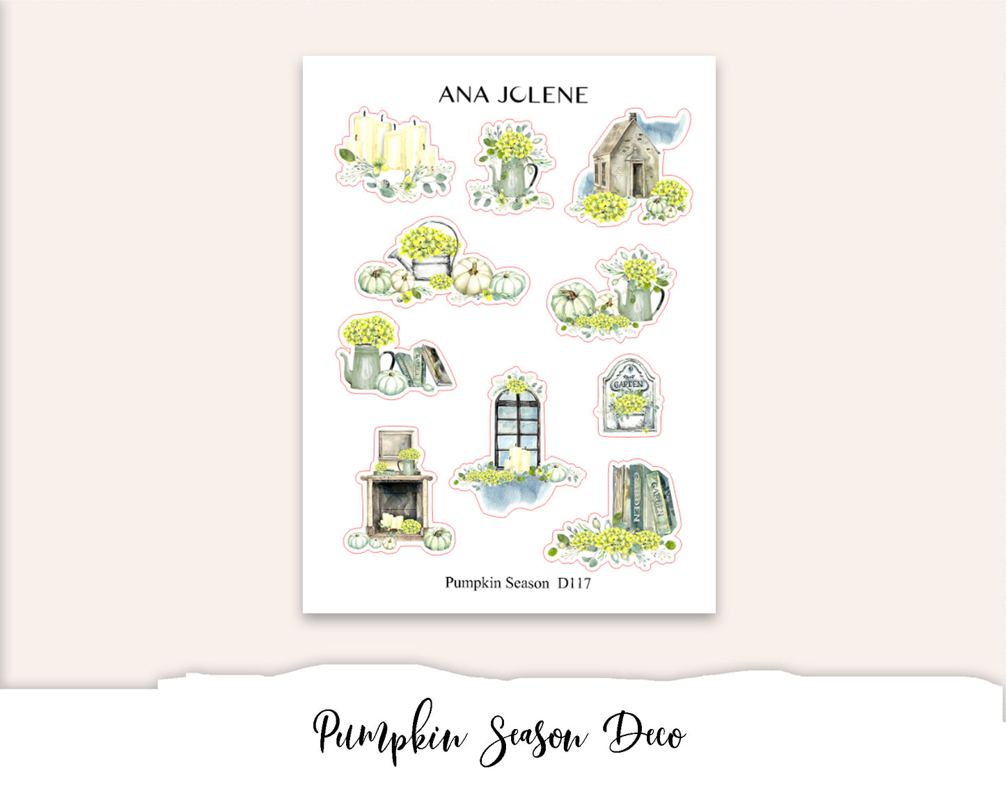 PUMPKIN SEASON Planner Sticker Kit (Vertical Weekly)