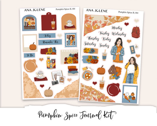 PUMPKIN SPICE  Mini Journal Sticker Kit