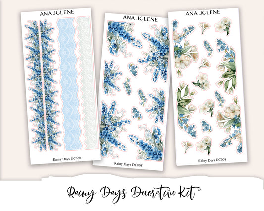 RAINY DAYS Decorative Planner Sticker Kit