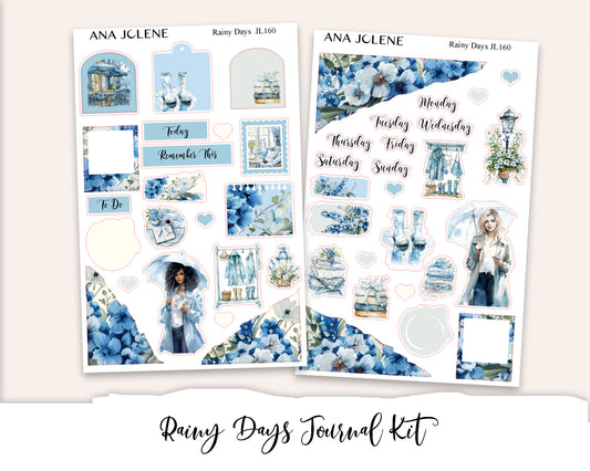 RAINY DAYS Mini Journal Sticker Kit