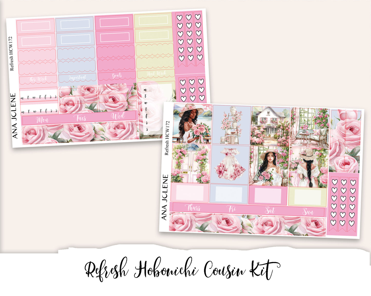 REFRESH Hobonichi Cousin Weekly Planner Sticker Kit