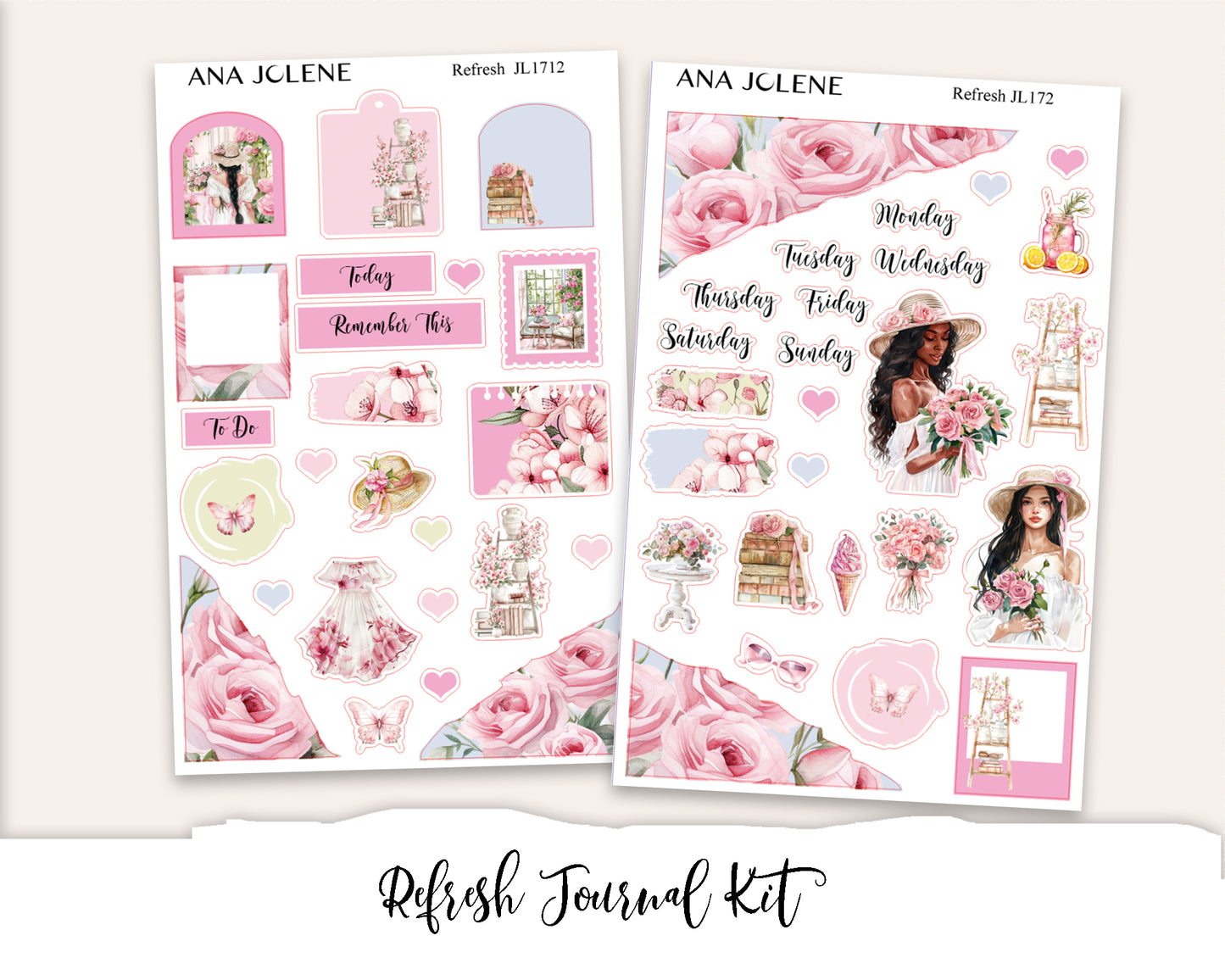 REFRESH Mini Journal Sticker Kit