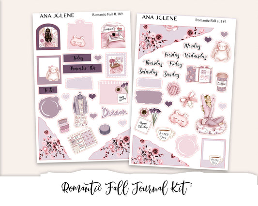 ROMANTIC FALL Mini Journal Sticker Kit