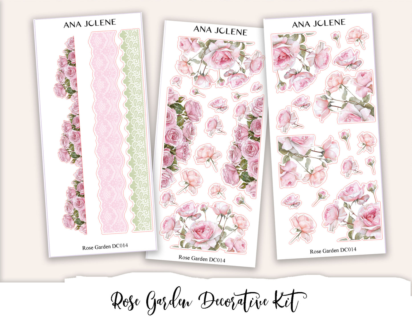 ROSE GARDEN Decorative Planner Sticker Kit