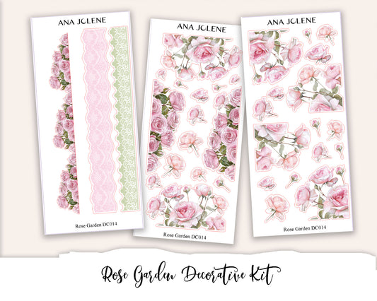 ROSE GARDEN Decorative Planner Sticker Kit