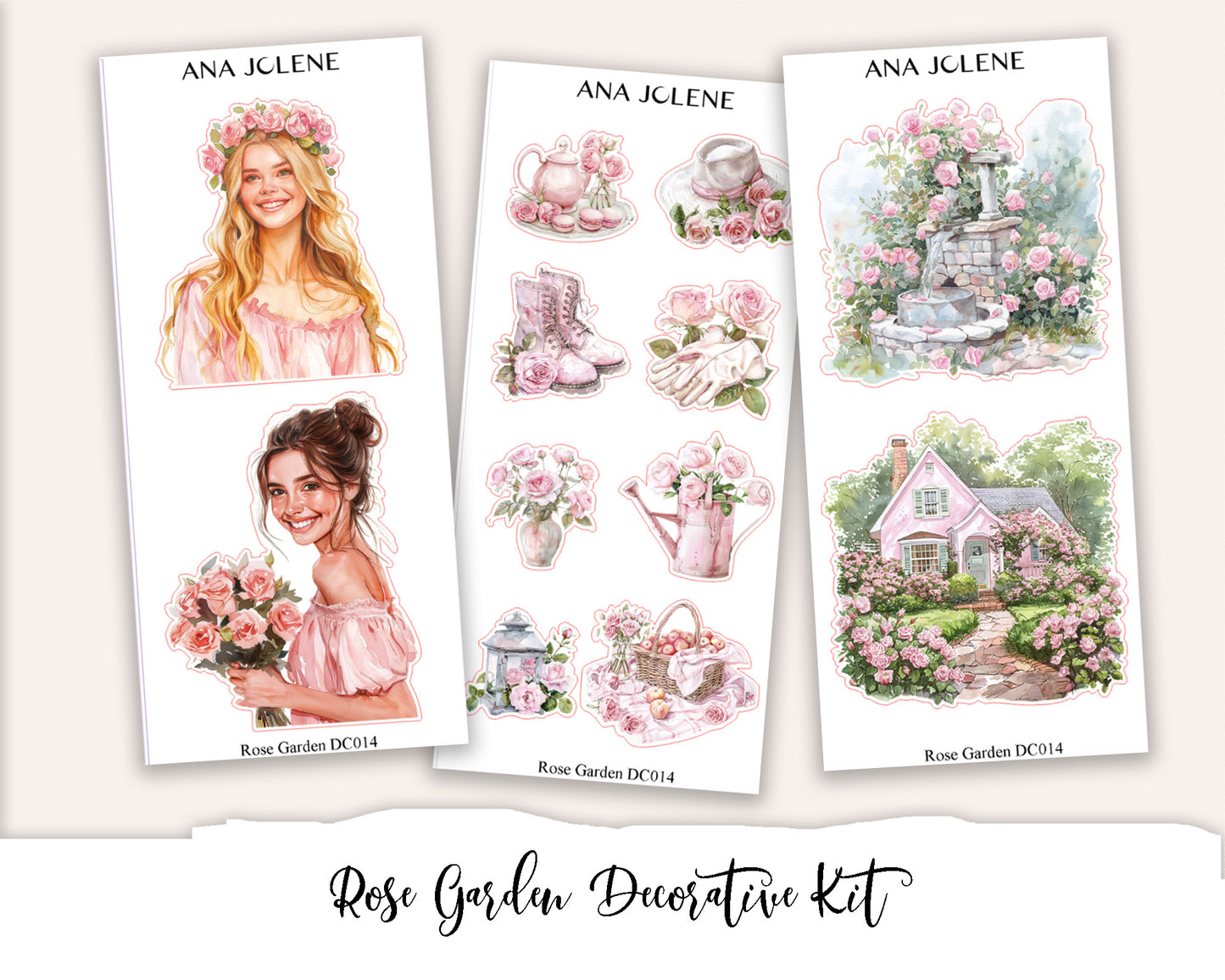 ROSE GARDEN Decorative Planner Sticker Kit
