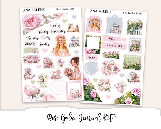 ROSE GARDEN Mini Journal Sticker Kit