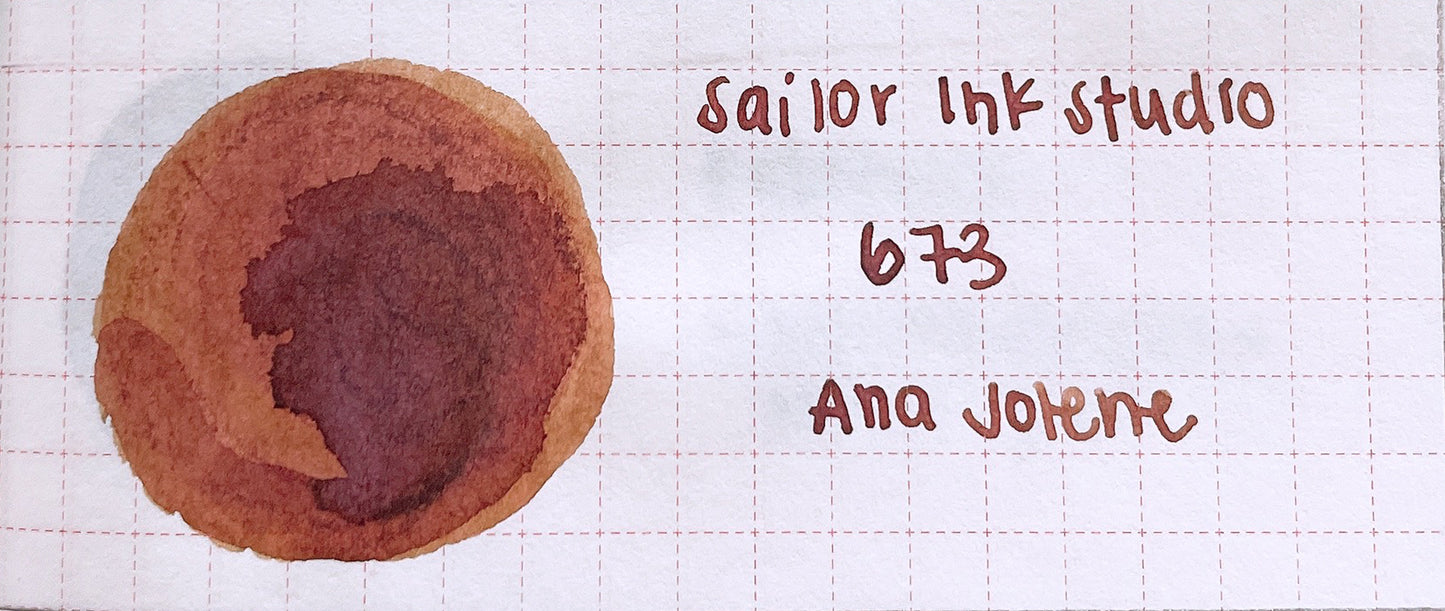 Sailor Ink Studio Fountain Pen Ink Samples