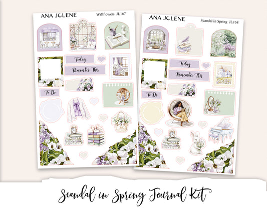 SCANDAL IN SPRING  Mini Journal Sticker Kit