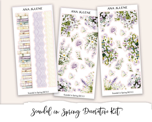 SCANDAL IN SPRING Decorative Planner Sticker Kit