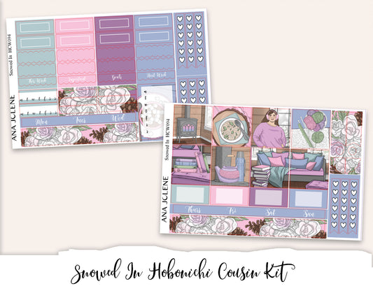 SNOWED IN Hobonichi Cousin Weekly Planner Sticker Kit