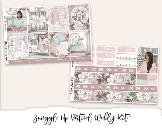 SNUGGLE UP Planner Sticker Kit (Vertical Weekly)