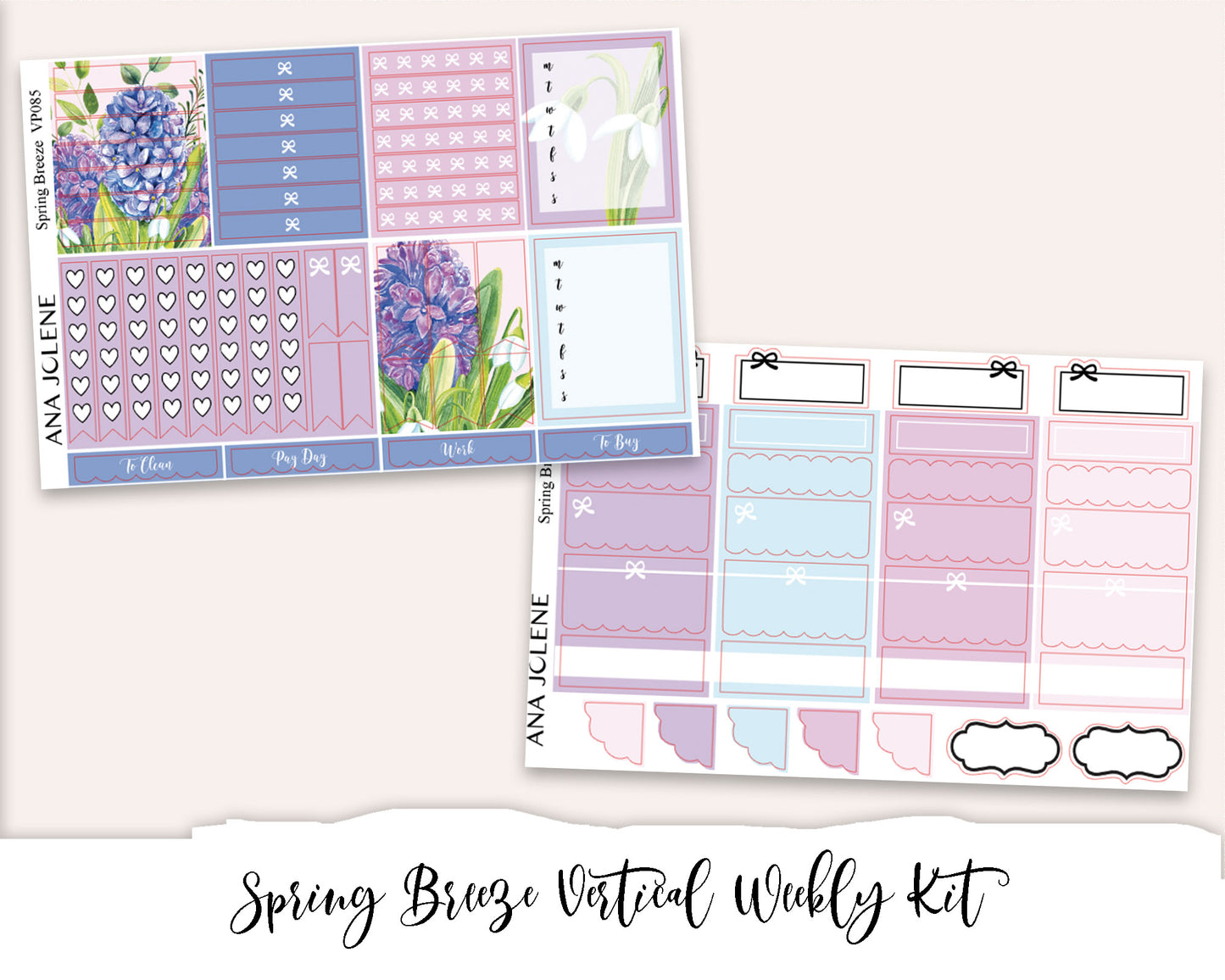 Vertical Weekly Planner Kit Bundle 6