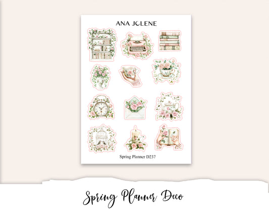 SPRING PLANNER Deco Stickers