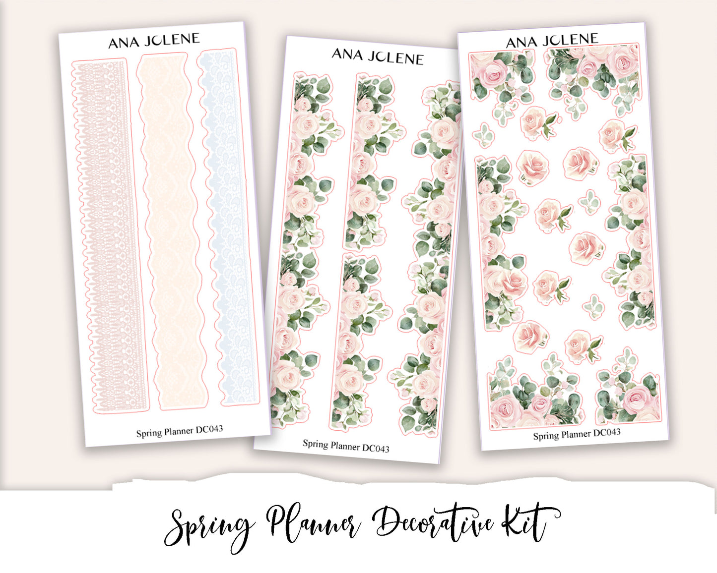SPRING PLANNER  Decorative Planner Sticker Kit