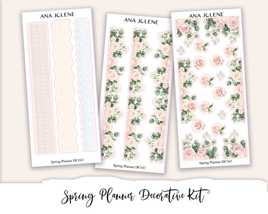 SPRING PLANNER  Decorative Planner Sticker Kit