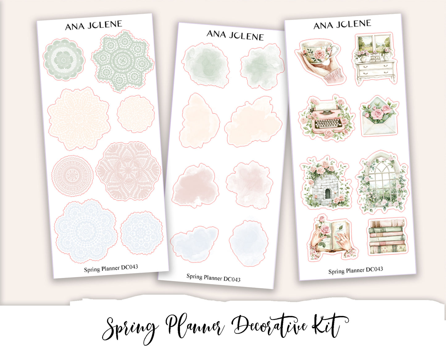 SPRING PLANNER  Decorative Planner Sticker Kit