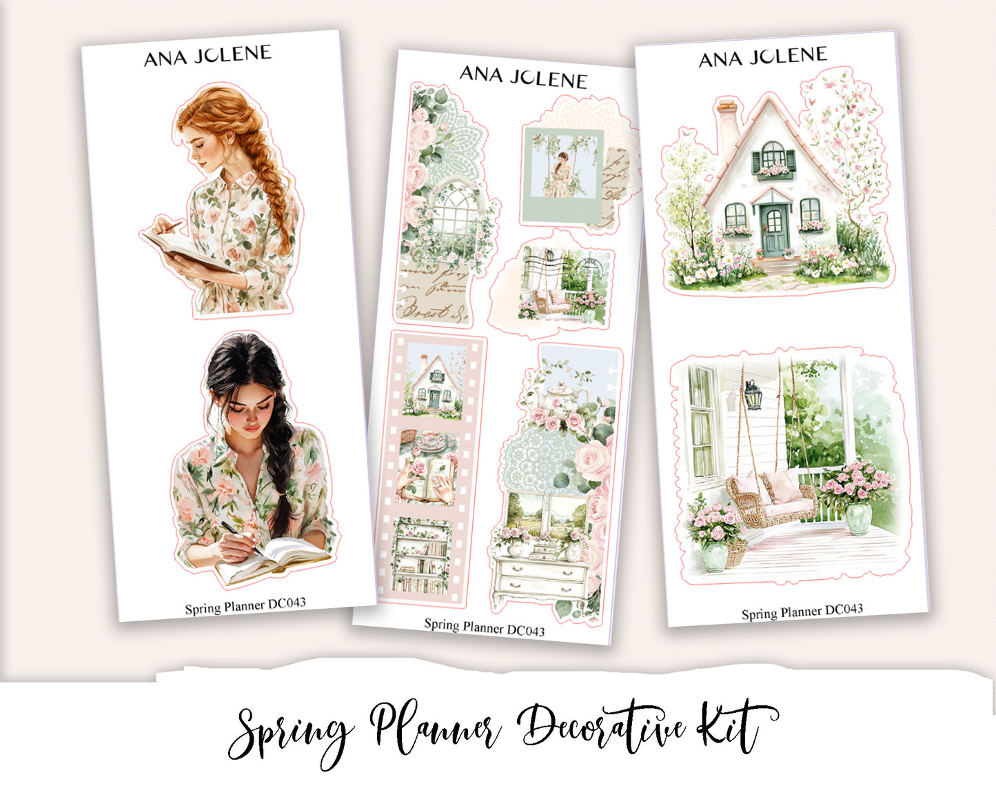 SPRING PLANNER  Decorative Planner Sticker Kit