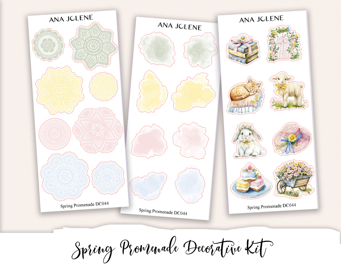 SPRING PROMENADE   Decorative Planner Sticker Kit