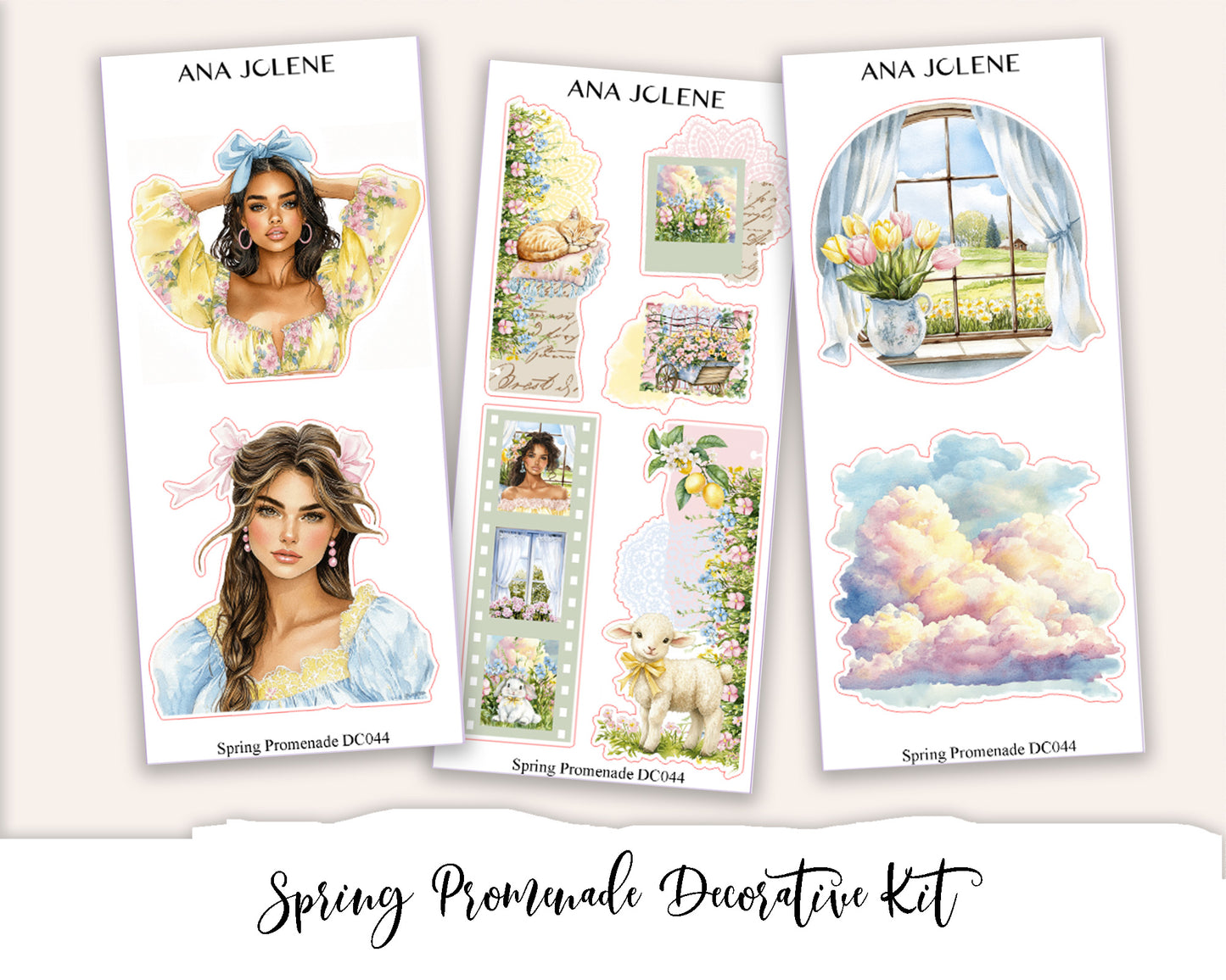 SPRING PROMENADE   Decorative Planner Sticker Kit