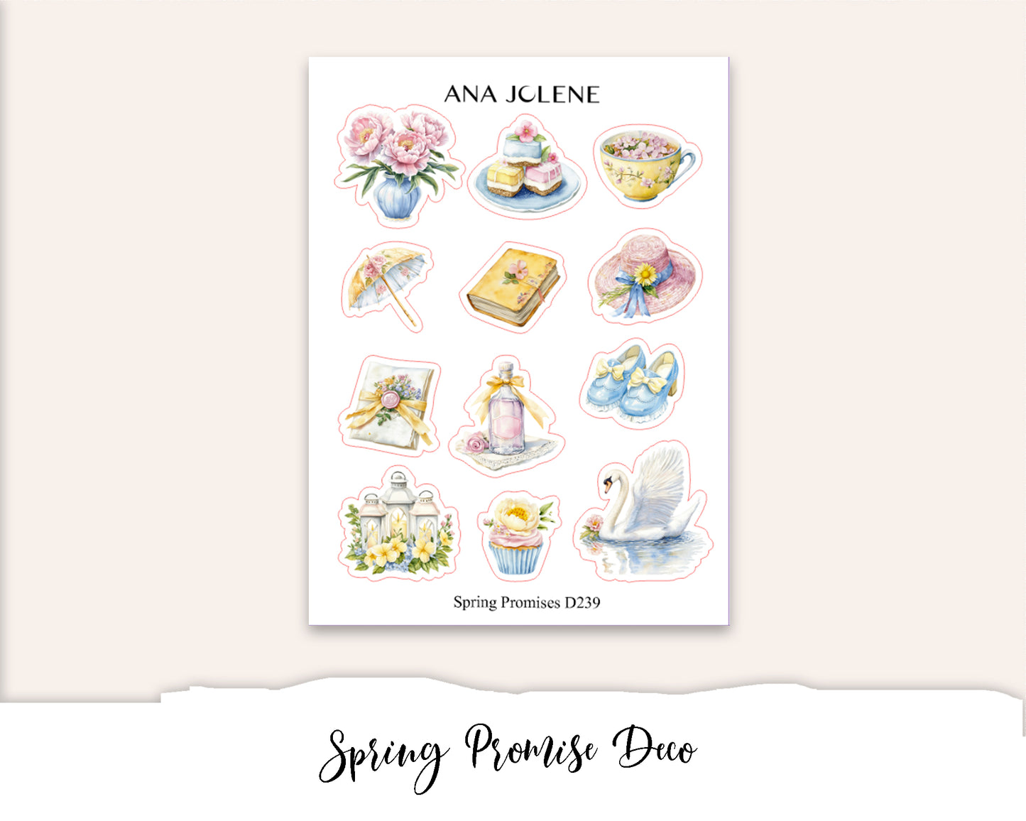 SPRING PROMISE  Decorative Planner Sticker Kit
