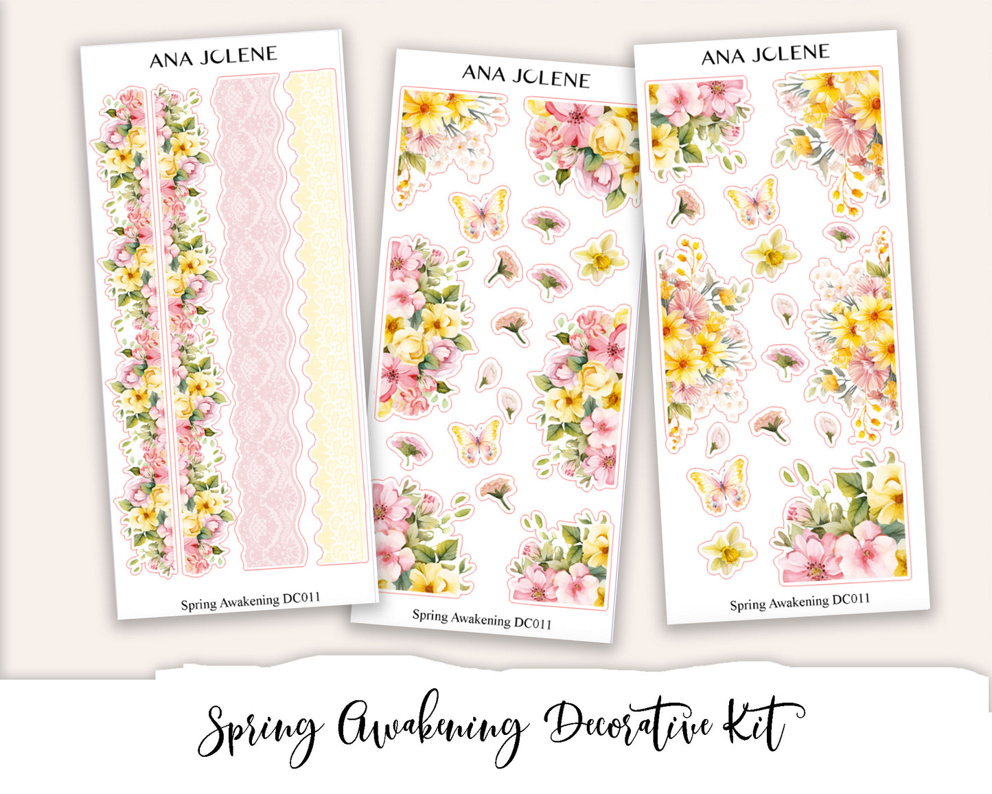 SPRING AWAKENING Decorative Planner Sticker Kit