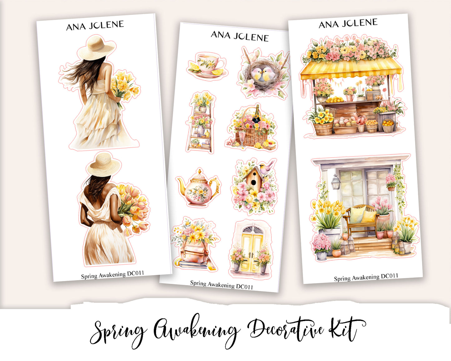 SPRING AWAKENING Decorative Planner Sticker Kit