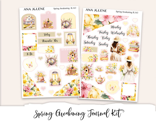 SPRING AWAKENING Stickers  Mini Journal Sticker Kit