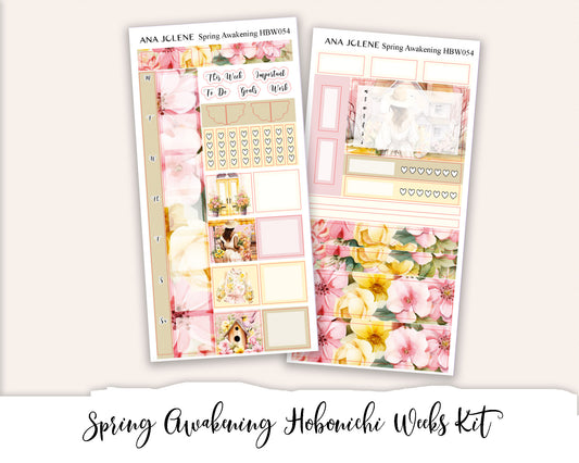 SPRING AWAKENING Hobonichi Weeks Planner Sticker Kit