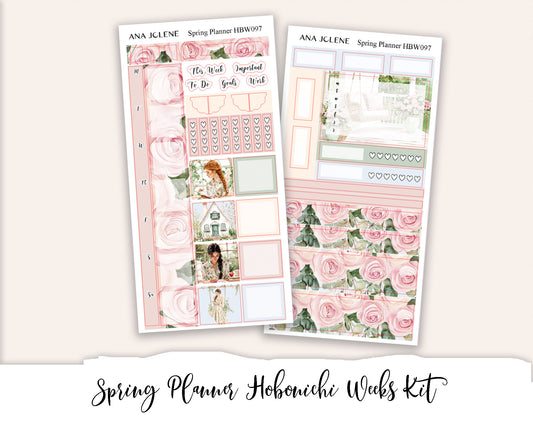 SPRING PLANNER Hobonichi Weeks Planner Sticker Kit