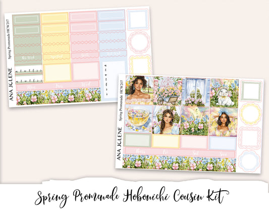SPRING PROMENADE  Hobonichi Cousin Weekly Planner Sticker Kit