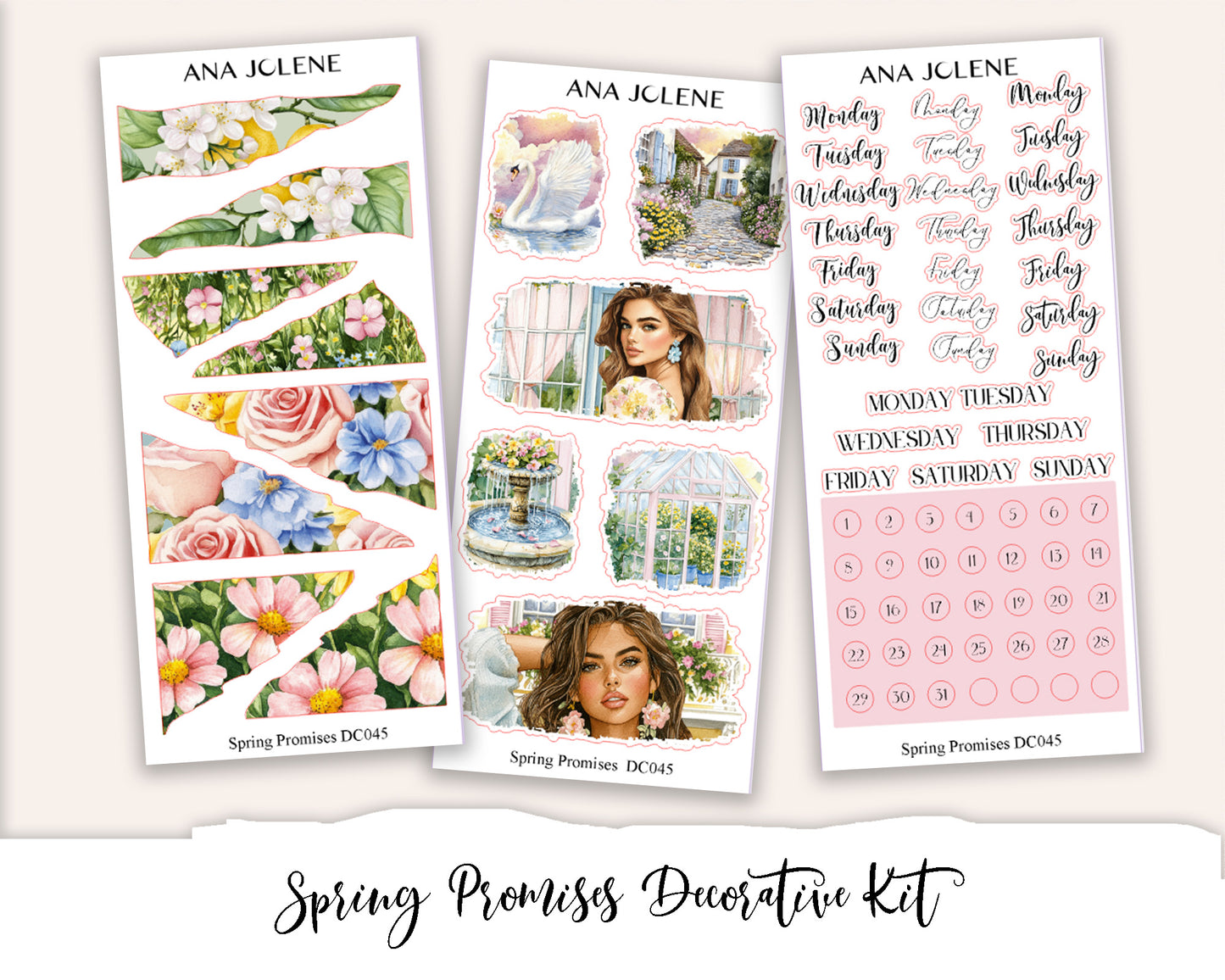 SPRING PROMISE  Decorative Planner Sticker Kit