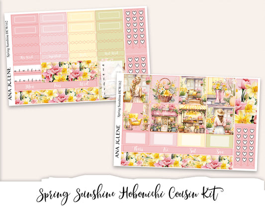 SPRING SUNSHINE  Hobonichi Cousin Weekly Planner Sticker Kit