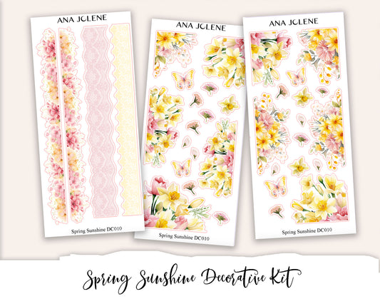 SPRING SUNSHINE Decorative Planner Sticker Kit