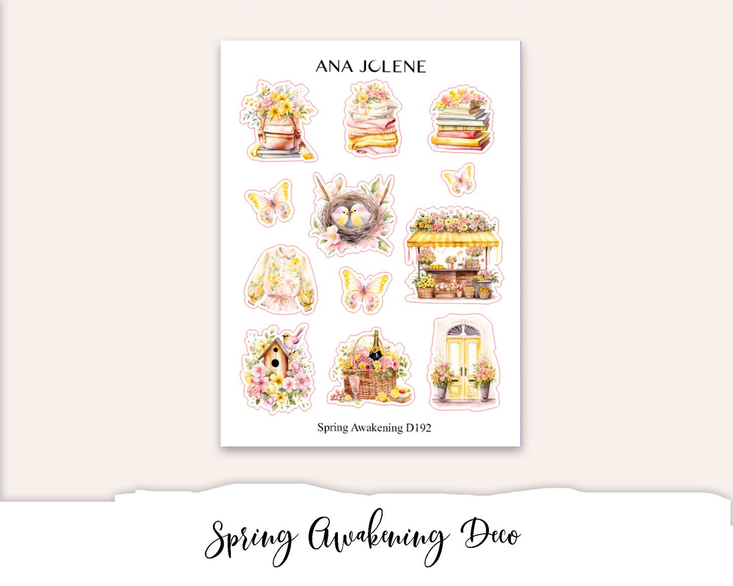 SPRING AWAKENING Decorative Planner Sticker Kit
