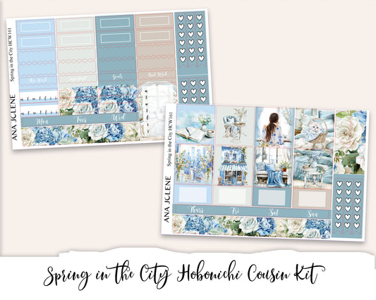 SPRING IN THE CITY Hobonichi Cousin Weekly Planner Sticker Kit