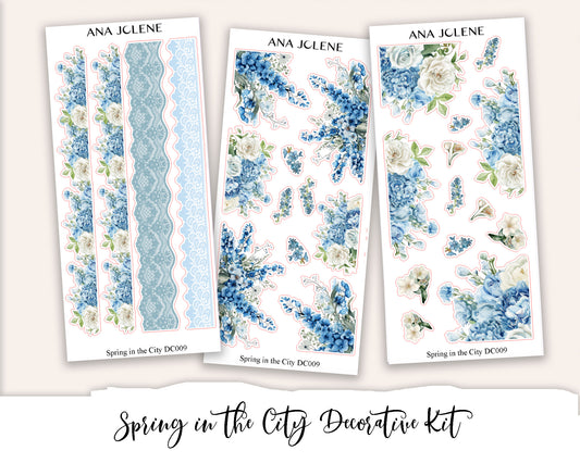 SPRING IN THE CITY Decorative Planner Sticker Kit